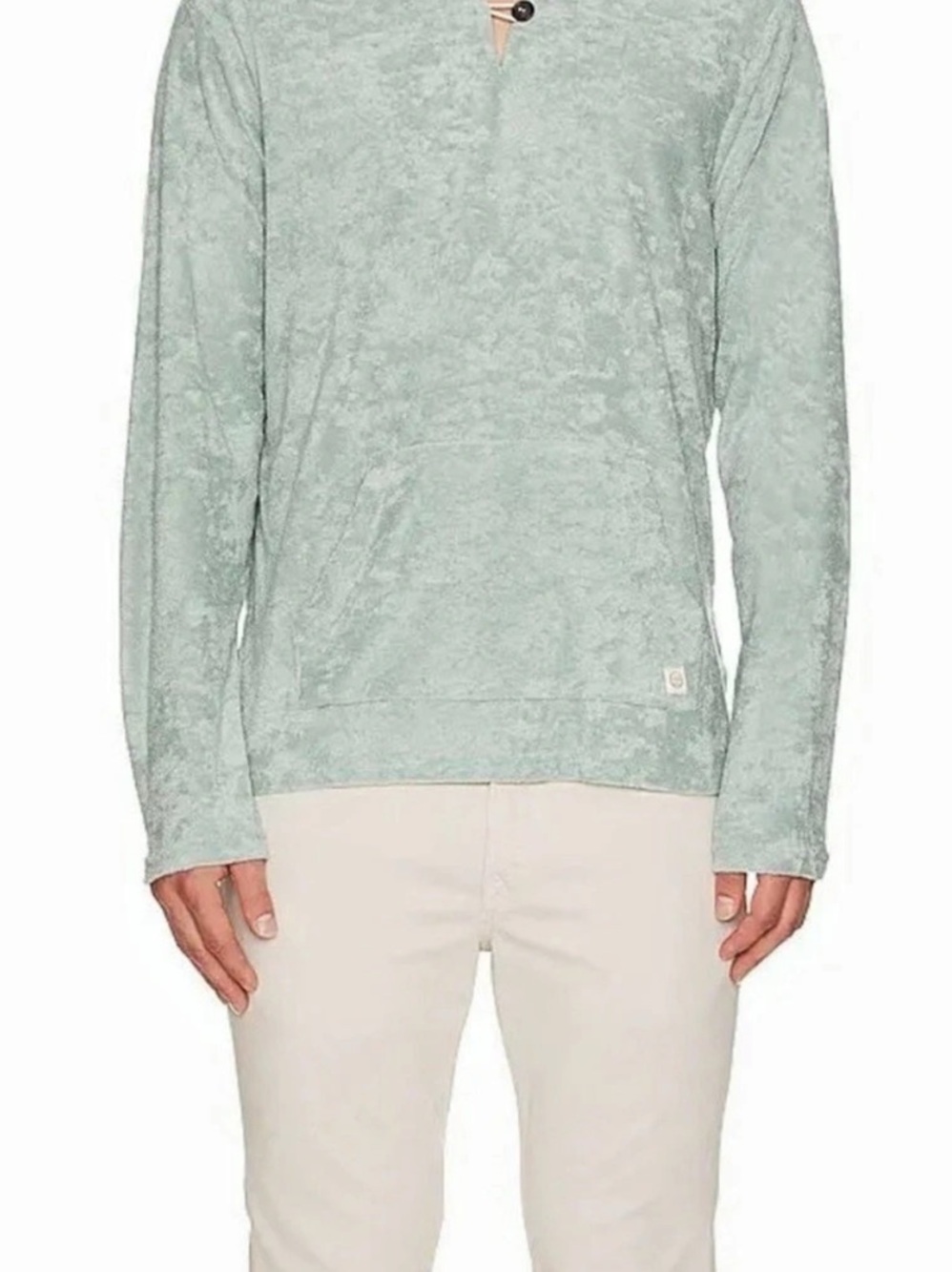 Marine Layer Men's Afternoon Hoodie in Green Large